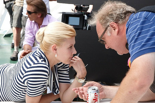 George Hickenlooper directing Bettina Bennett and Barry Pepper