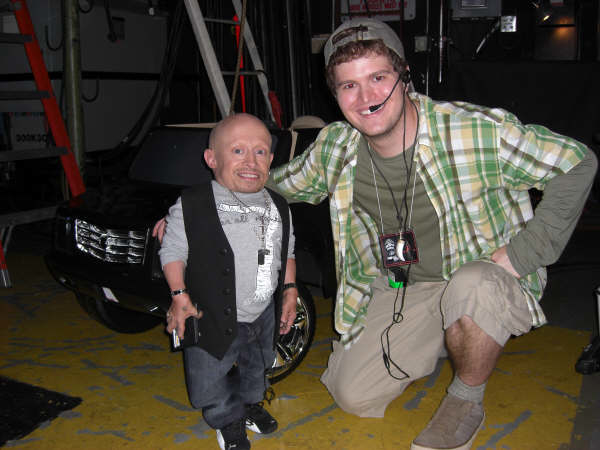 Erich and Vern Troyer at 2008 MTV Movie Awards. Erich played 