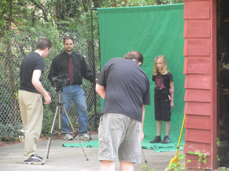 Green Screen work on the set of G.H.O.S.T.