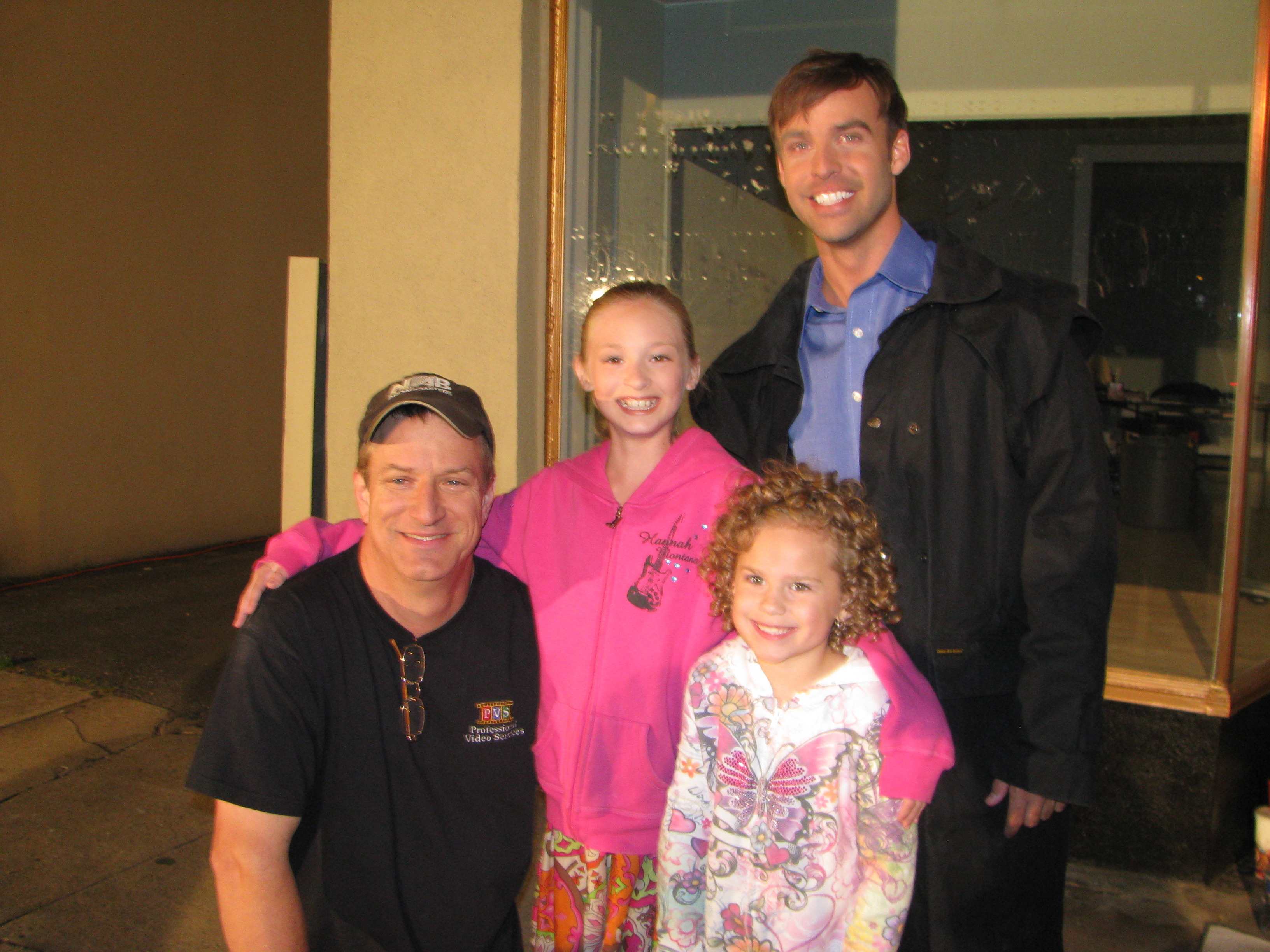 with Bill Rahn, Director/Producer Adam Melton Lead Actor/Producer and Anna Grace Bradley on the set of Pendulum Swings