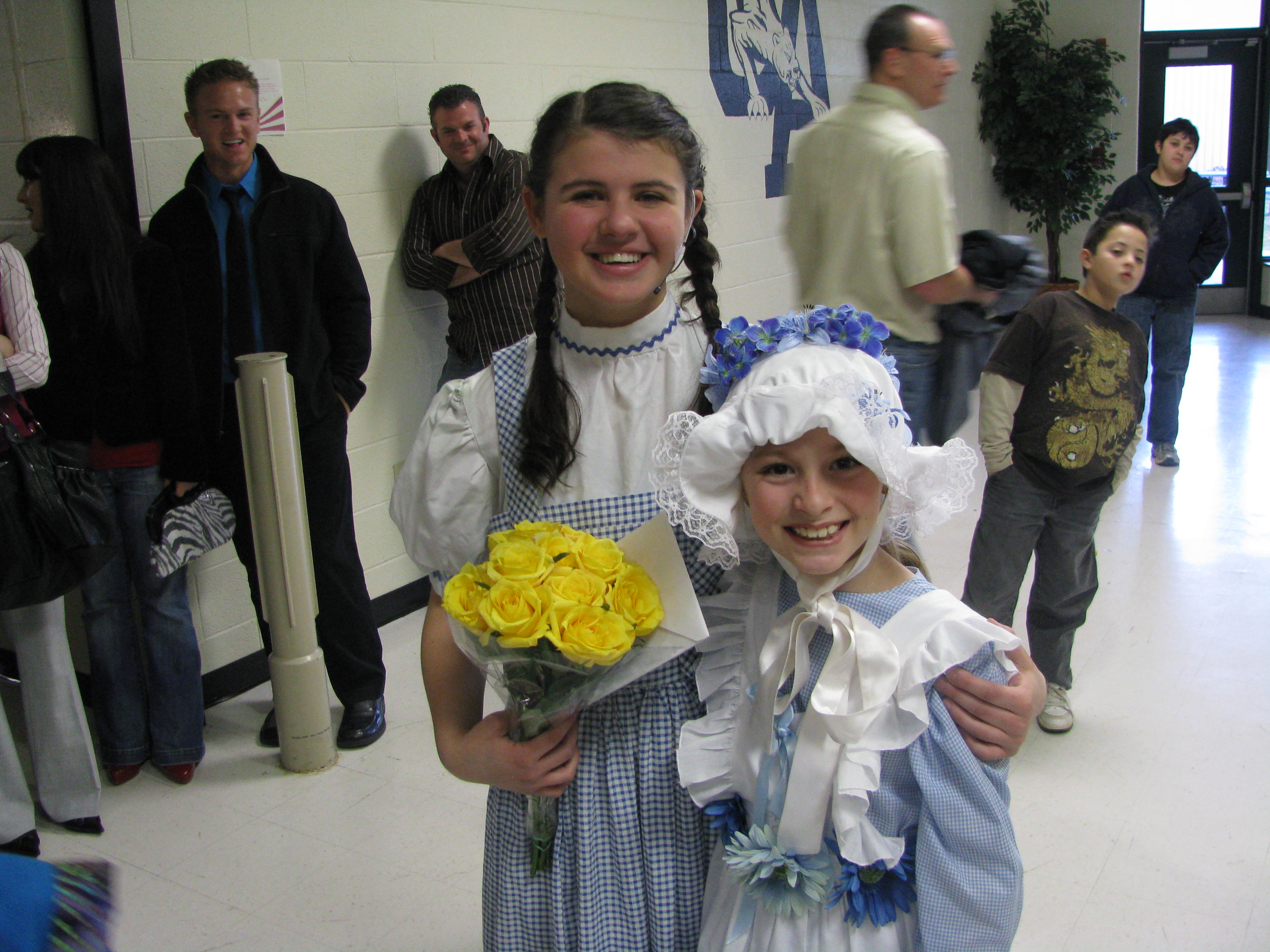 Kayli as a Munchkin in the Union County Performance Ensemble's Production of The Wizard of Oz
