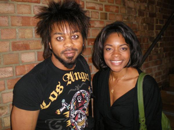 with the lovely actress from pirates of the caribean & 28 days later- Naomie Harris-2010