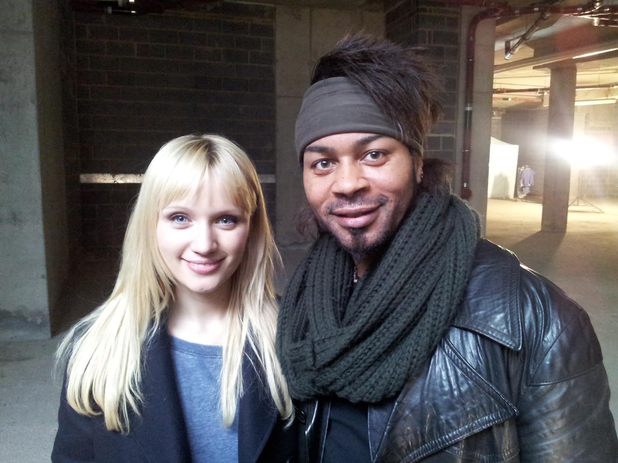 Onset with Actress Emily Berrington on Webseries Human By AMC With William Hurt.