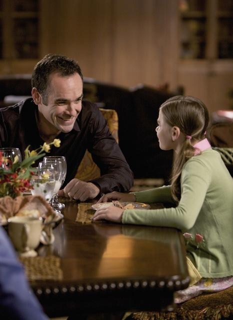 Still of Paul Blackthorne and Georgia Cole in The Gates (2010)