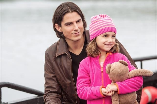 Still of Sean Faris and Lucy Gallina in Christmas with Holly (2012)