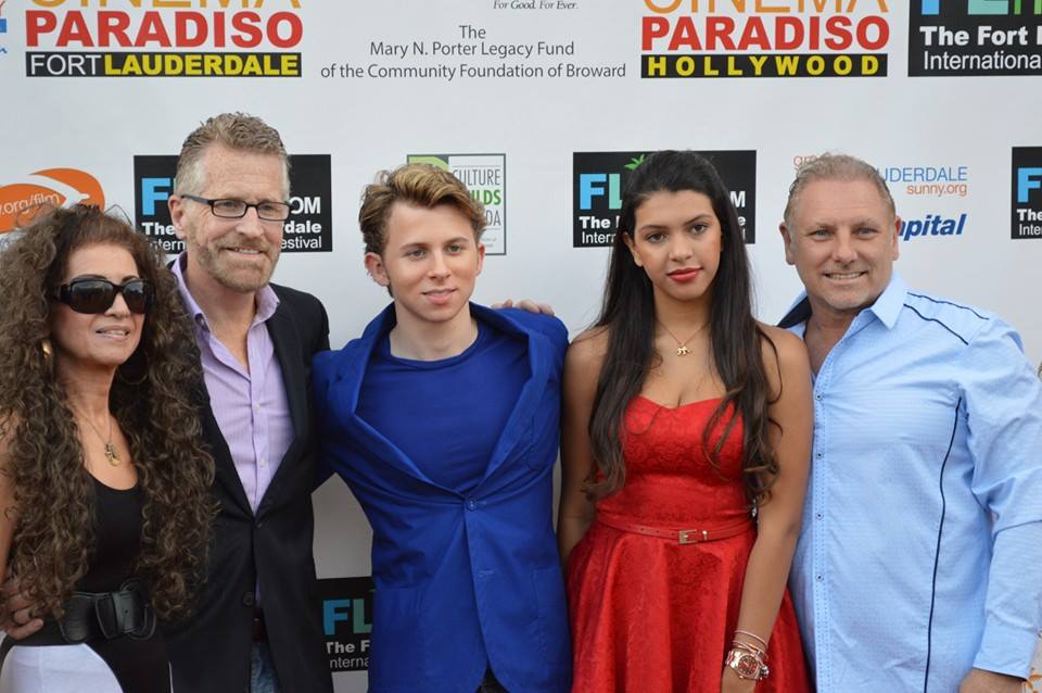 On the Red Carpet at a Cinema Paradiso Film Screening in Ft. Lauderdale....