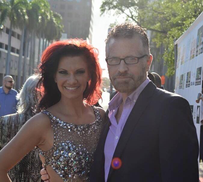 on the Red Carpet at a Cinema Paradiso film screening in Ft. Lauderdale.