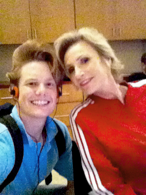 Jeff Larson and Jane Lynch