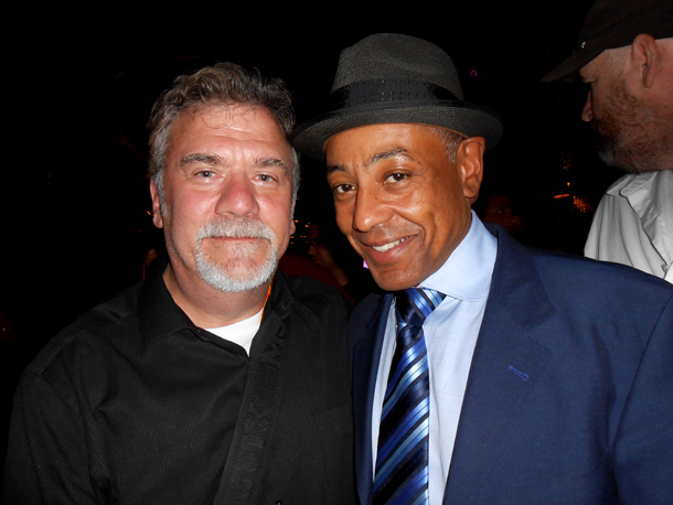 Patrick G. Keenan with Giancarlo Esposito from Revolution.