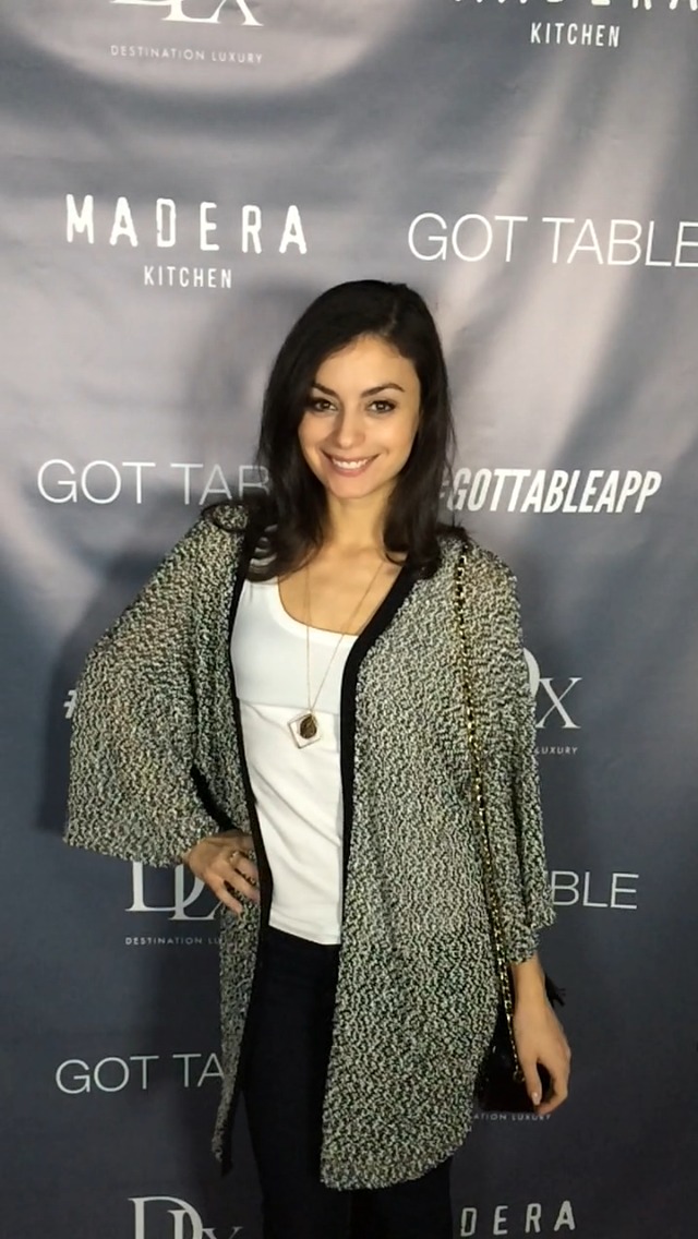 Melanie Buttarazzi at Got Table App release party