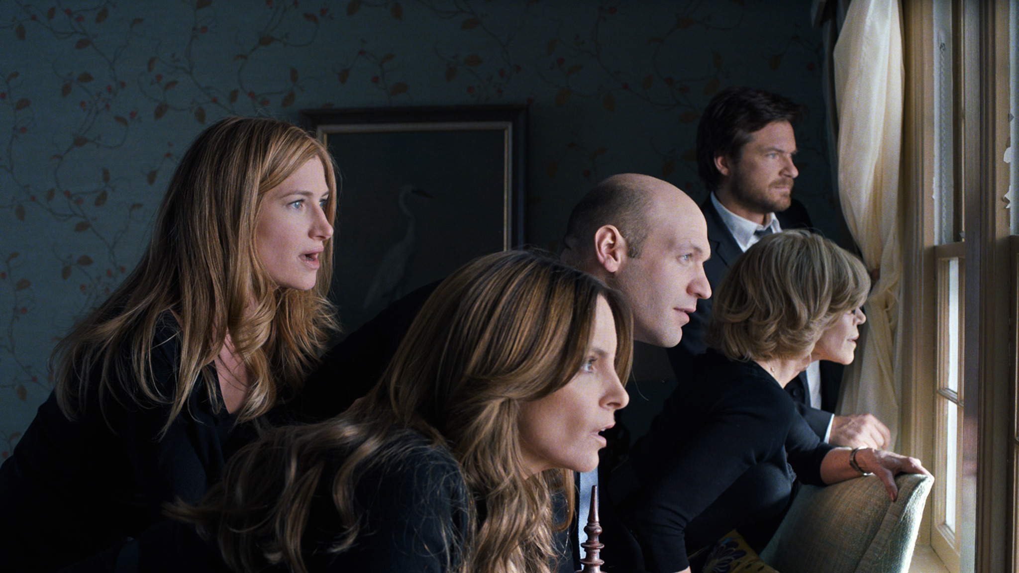 Still of Jane Fonda, Jason Bateman, Tina Fey, Corey Stoll and Kathryn Hahn in This Is Where I Leave You (2014)