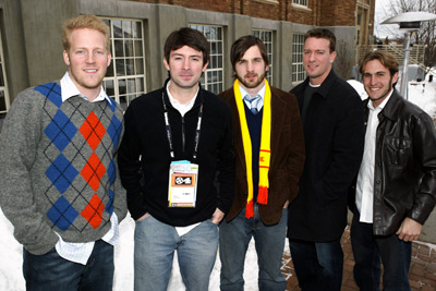 David Joyner, David Sullivan, Shane Carruth, John Carruth and Casey Gooden at event of Primer (2004)