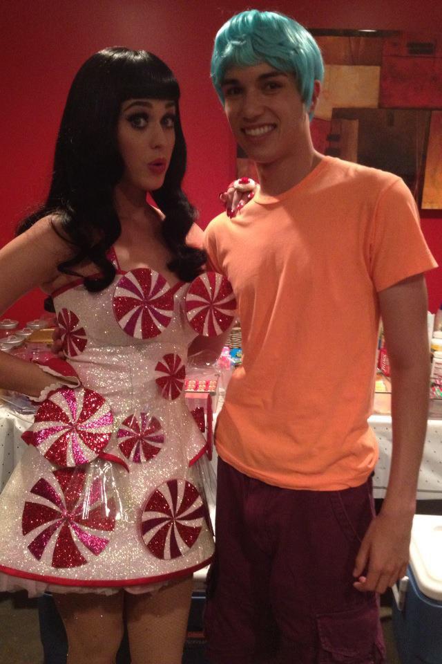 Filming with Katy Perry