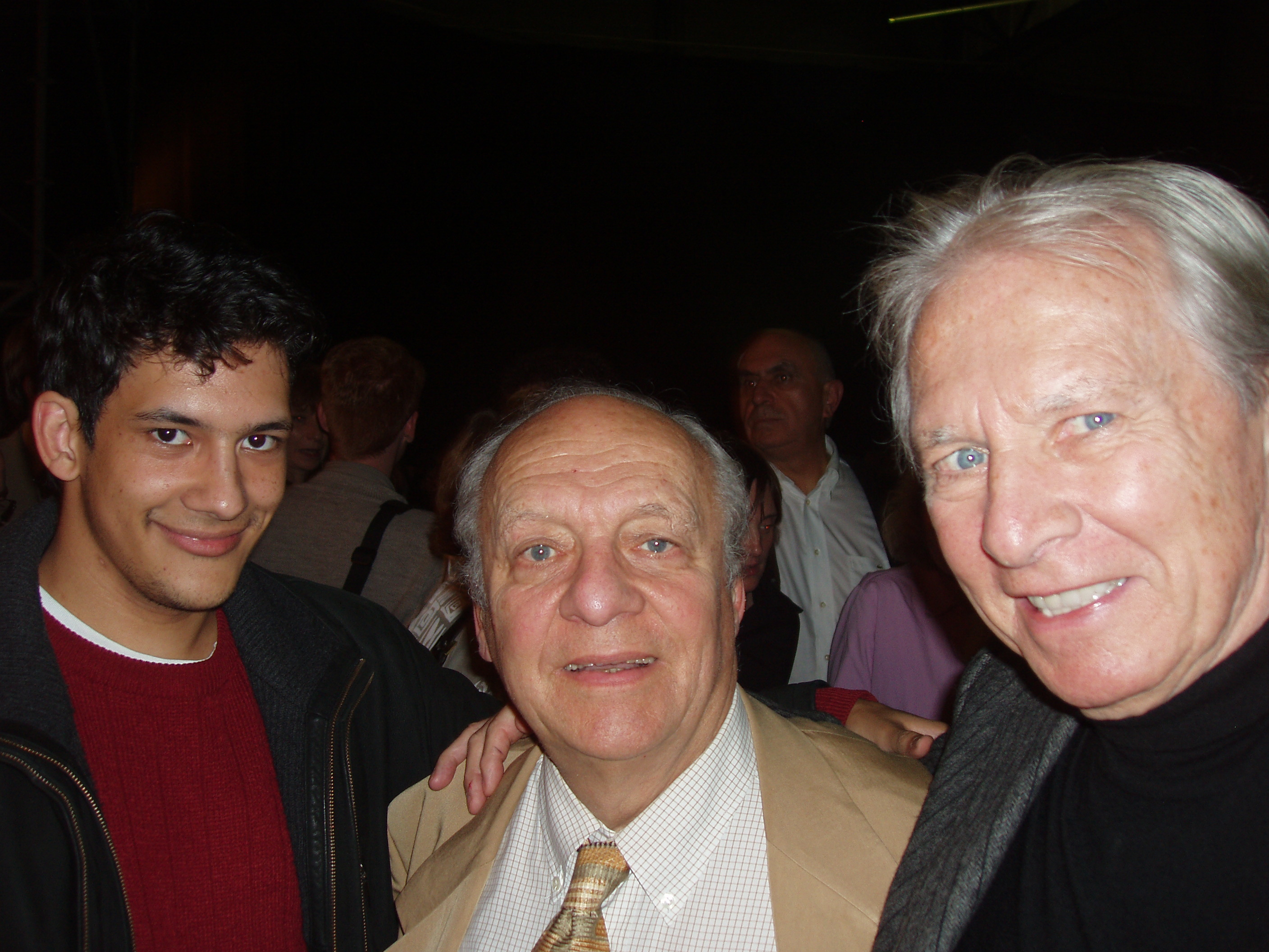 Jehan Stefan (left) with Claude Bolling (center) & Maurice Jarre (right)