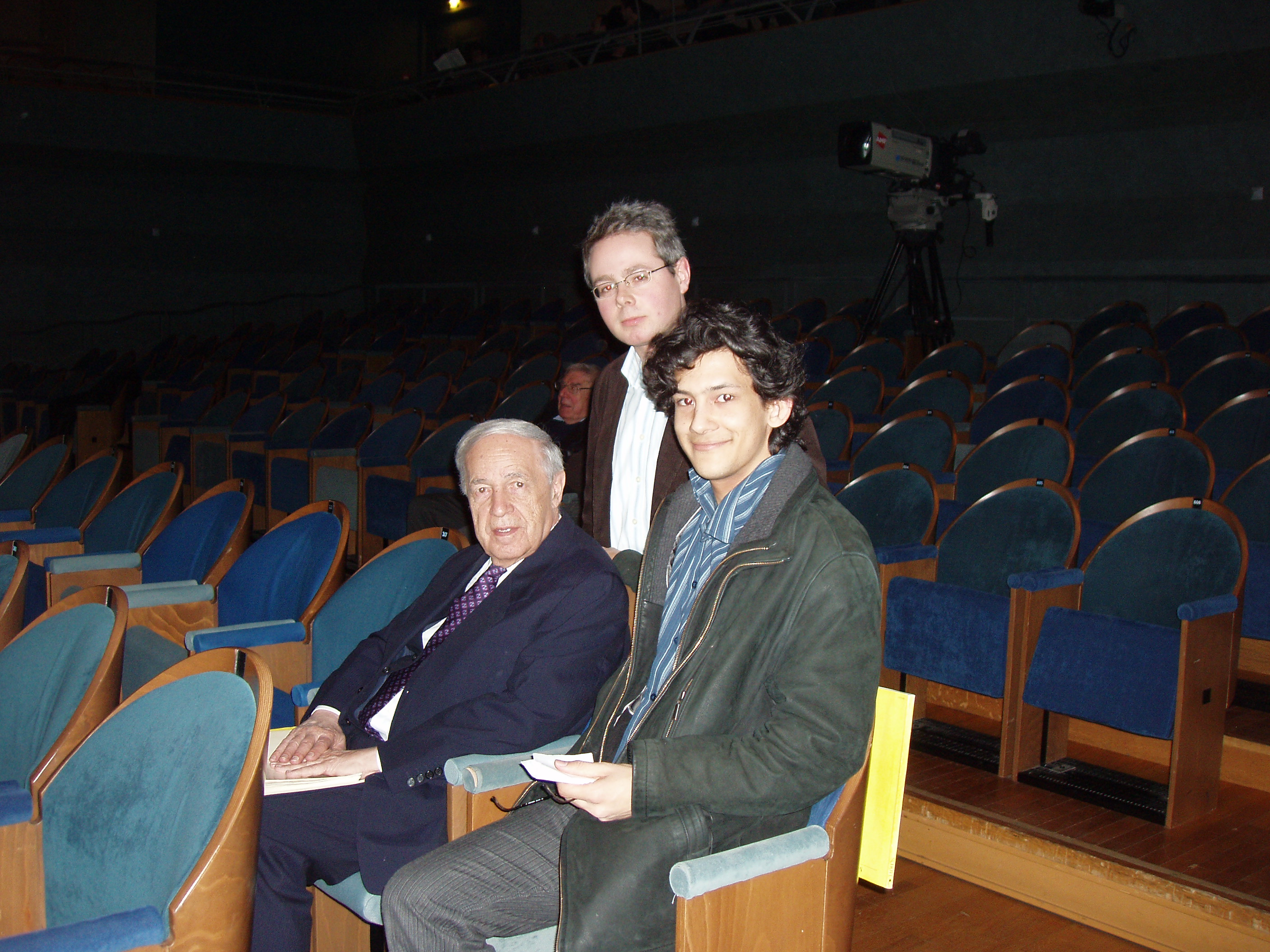 Pierre Boulez (left), Clement Power (center) & Jehan Stefan (right)
