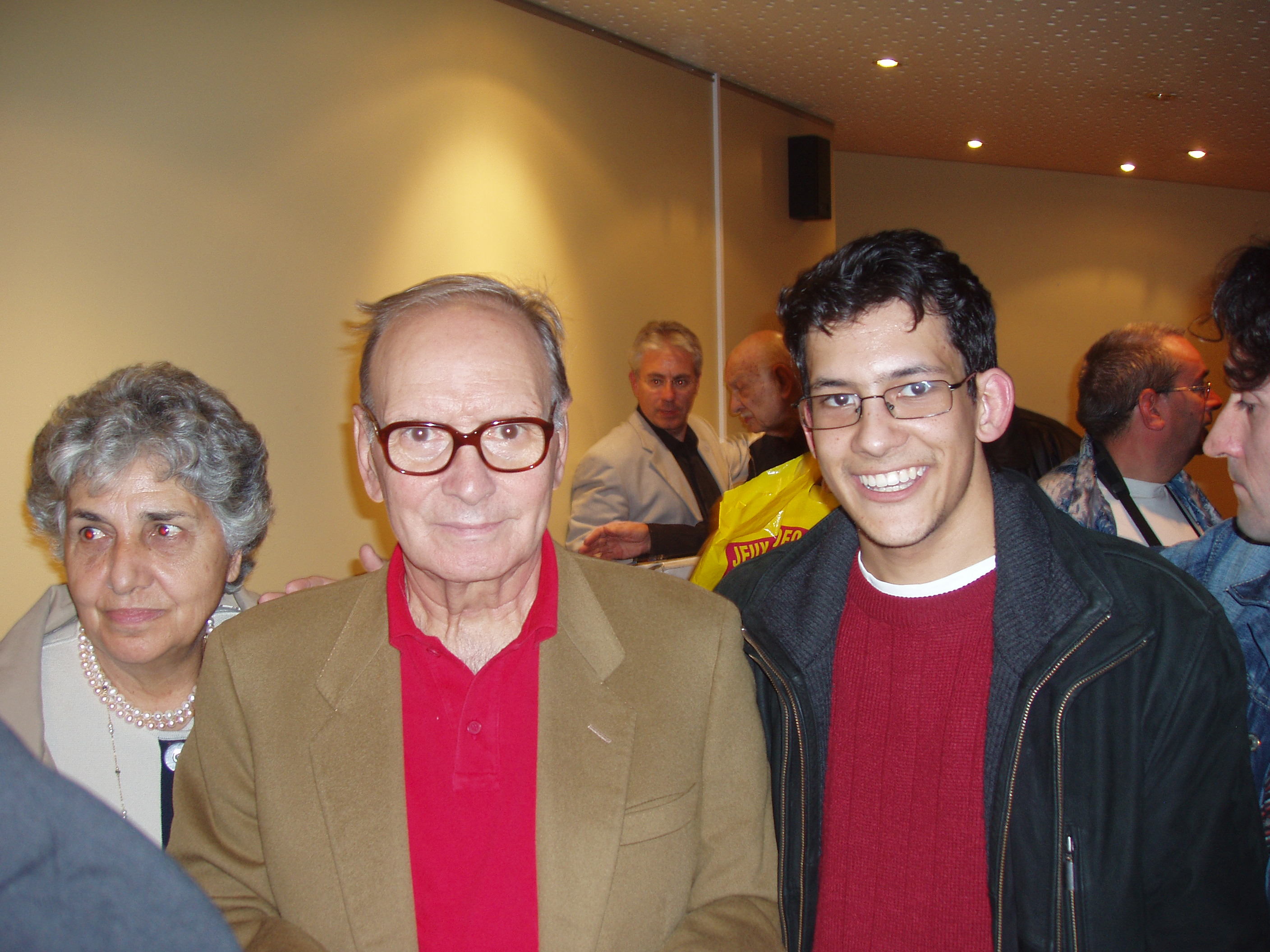 Jehan Stefan with Ennio Morricone