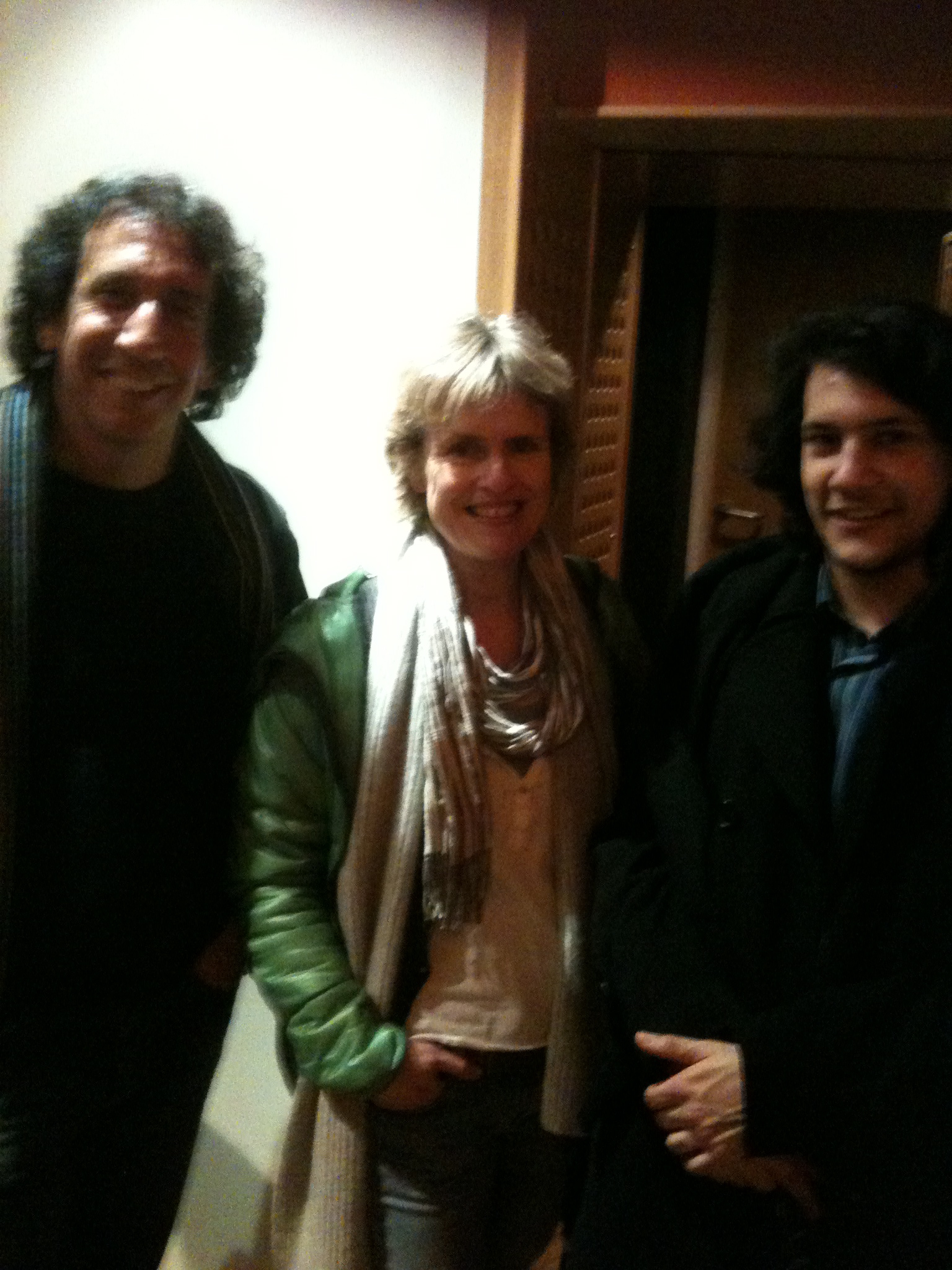 Jeff Atmajian (orchestrator), Rachel Portman (composer) & Jehan Stefan (assistant to orchestrator)