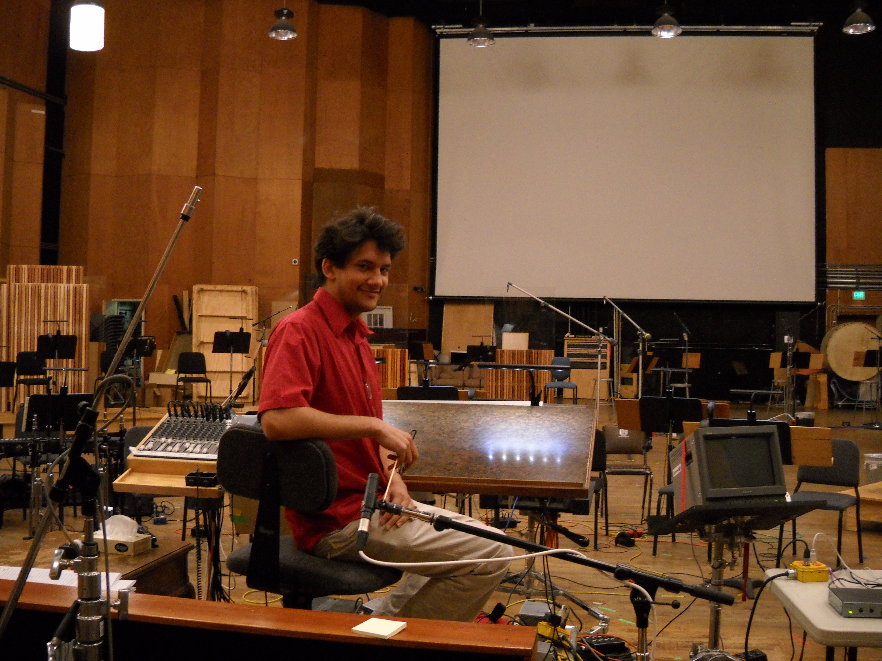 Jehan Stefan at The Newman Scoring Stage, 20th Century Fox Studios, Century City, CA