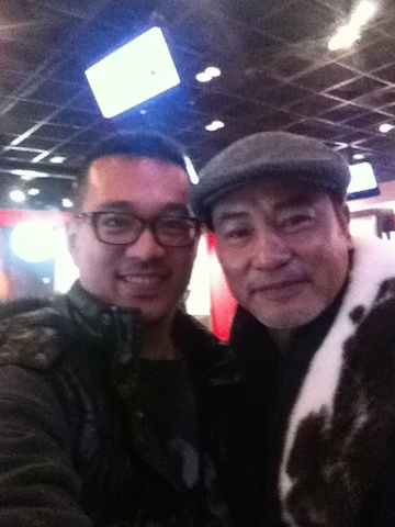 Pictured with famous HongKong Actor/Director/Producer Simon Yam.