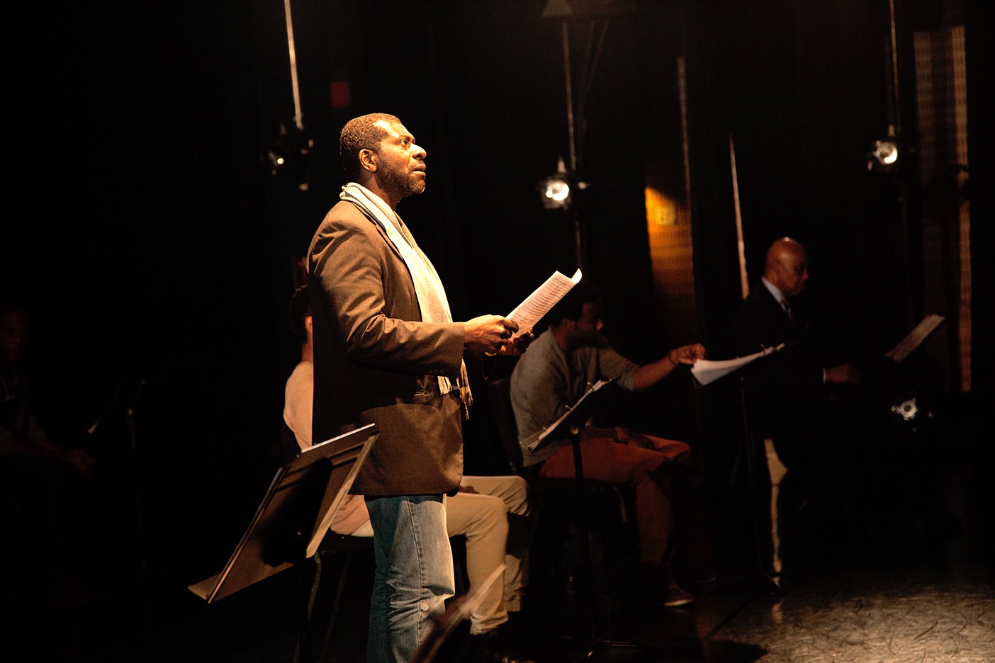 Oberon K.A. Adjepong in Billie Holiday's production of 12 ANGRY MEN.