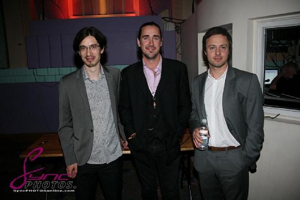 editor Ben Nugent, D.O.P. James Costello and composer Luke Corradine. Last Flight to Abuja World Premiere London 2012