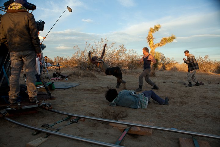 On the set of Valley of the Scorned