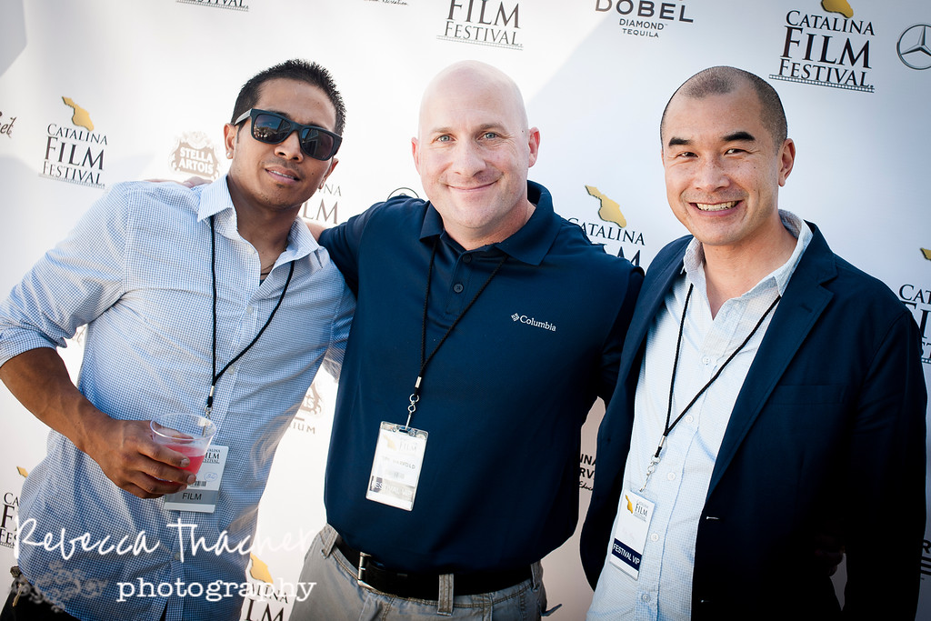 Catalina Film Festival with filmmakers Ed Moy and Danny Miguel.