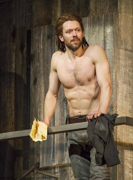 John Keabler as Hotspur in Henry IV at The Shakespeare Theatre