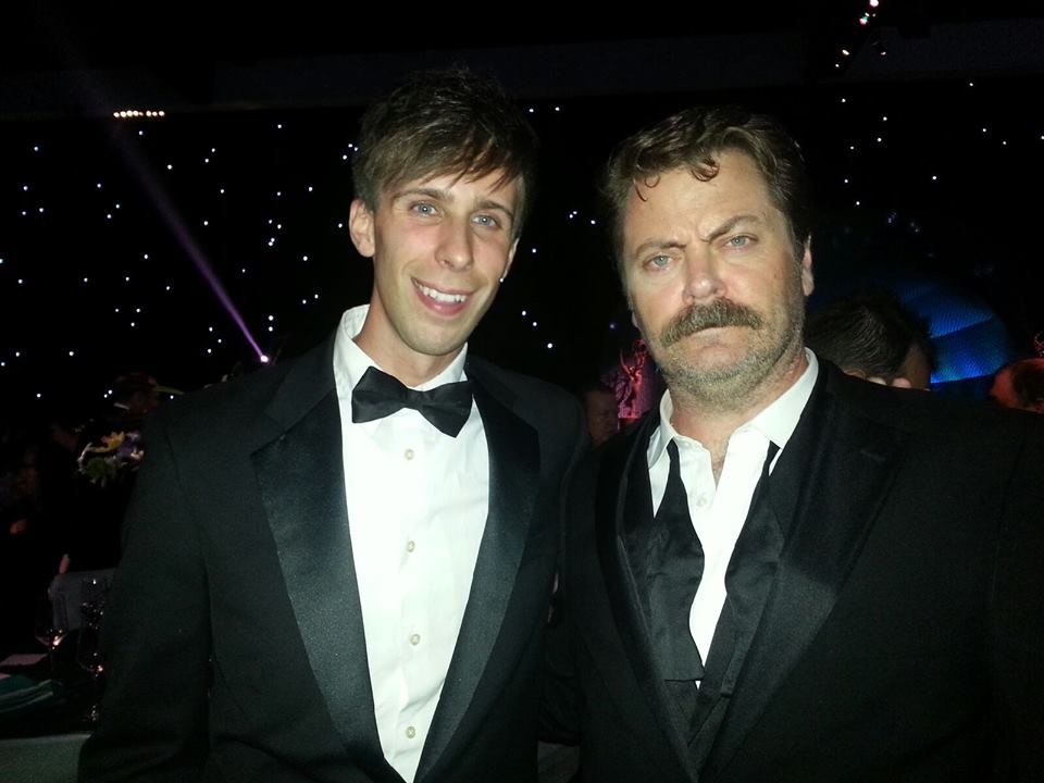 Briggon Snow and Nick Offerman at the 65th Annual Emmy Awards Governor's Ball.