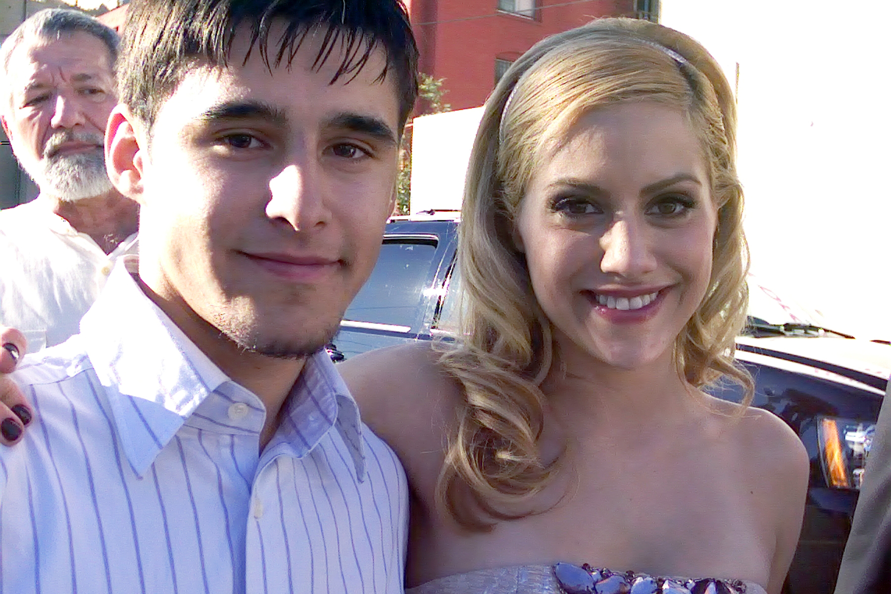 (L-R) Josh Wood and Brittany Murphy