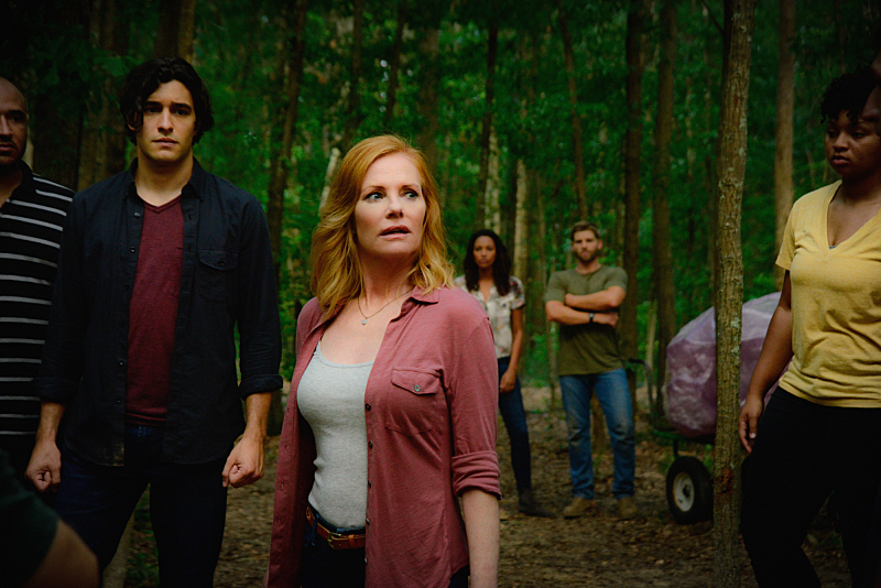 Still of Marg Helgenberger, Mike Vogel, Kylie Bunbury and Alexander Koch in Under the Dome (2013)