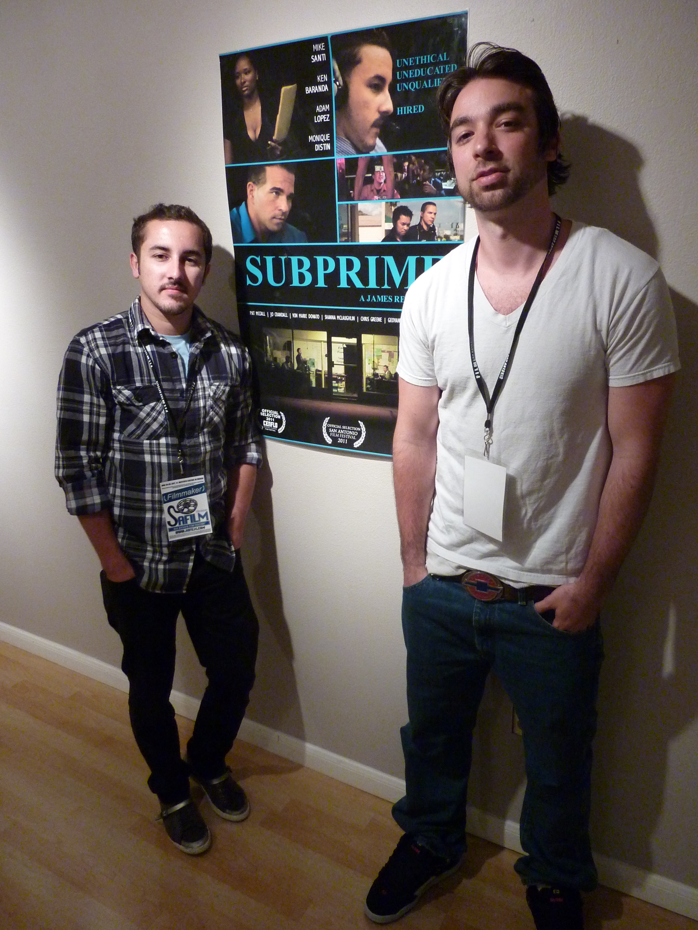 James Repici and Adam Lopez at the San Antonio Film Festival