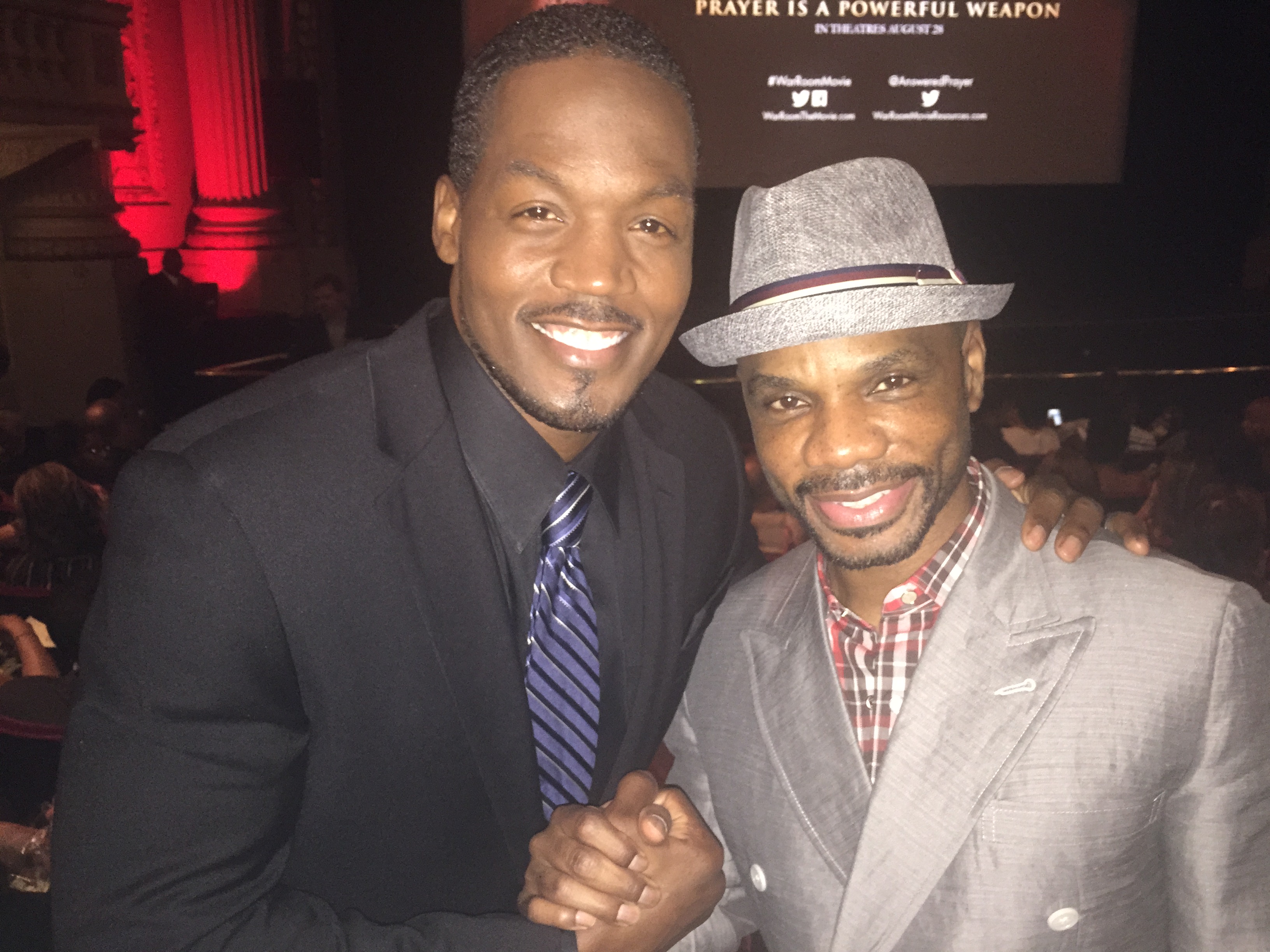 TC Stallings at a screening of War Room with Kirk Franklin