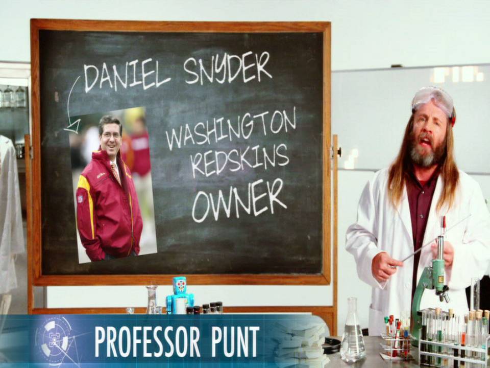 Allen Merritt as Professor Punt on FOX NFL Sunday (Aired 12/15/12)