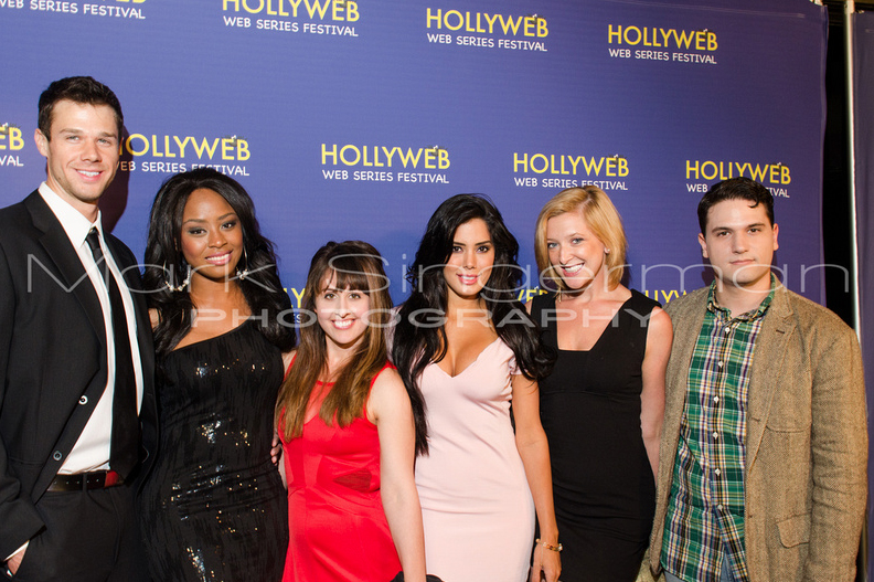 The cast of Redwood at Hollyweb 2013.