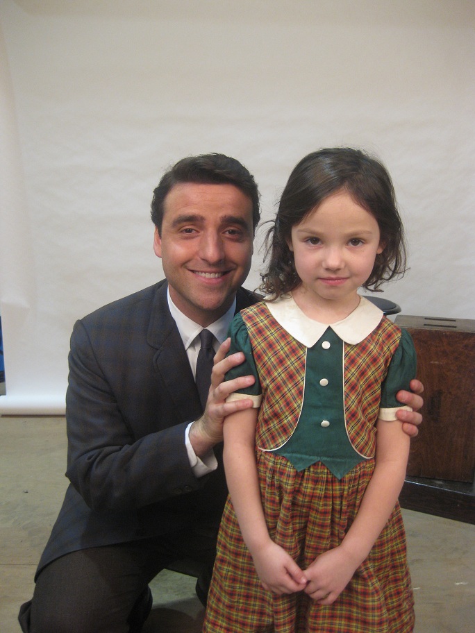 With David Krumholtz, on set of 