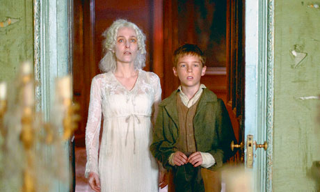 Oscar Kennedy with Gillian Anderson in Great Expectations