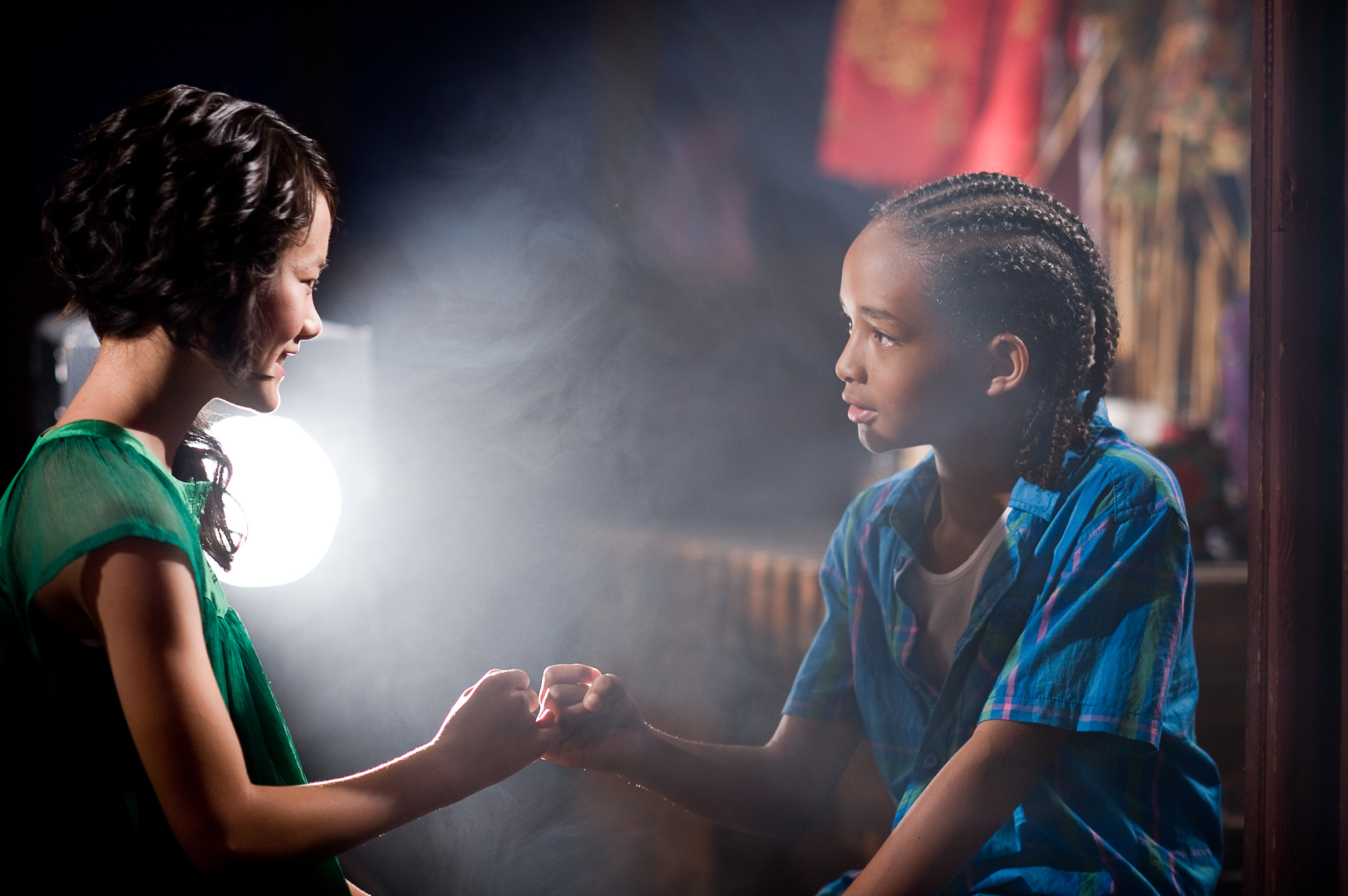 Still of Jaden Smith and Wenwen Han in The Karate Kid (2010)