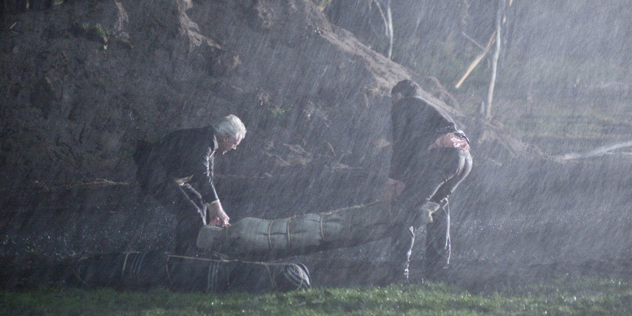 Still of Tom Dewispelaere and Alex van Warmerdam in Borgman (2013)