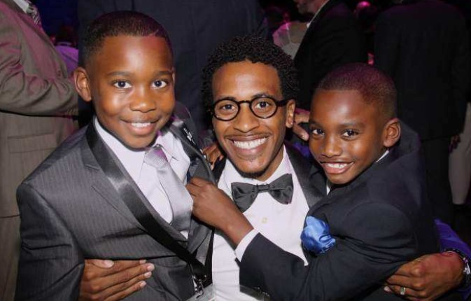 The 24th Annual New Orleans Film Festival Opening Night VIP Reception backstage at The Civic Theater. Gavin Zeigler, actor Andre Shanks, actor Cameron Zeigler