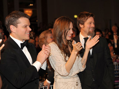 Brad Pitt, Matt Damon and Angelina Jolie