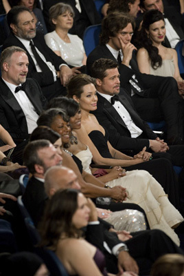 Oscar® nominees Angelina Jolie (left) and Brad Pitt during the live ABC Telecast of the 81st Annual Academy Awards® from the Kodak Theatre, in Hollywood, CA Sunday, February 22, 2009.