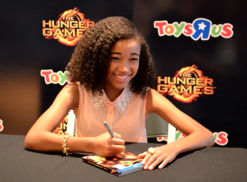 Amandla Stenberg - The Hunger Games DVD Signing - Toys R Us Times Square, New York - August 18, 2012