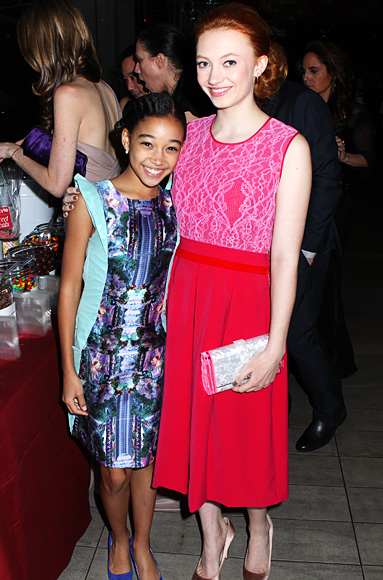Amandla Stenberg with Jacqueline Emerson at InStyle's Oscar Viewing Party - February 26, 2012