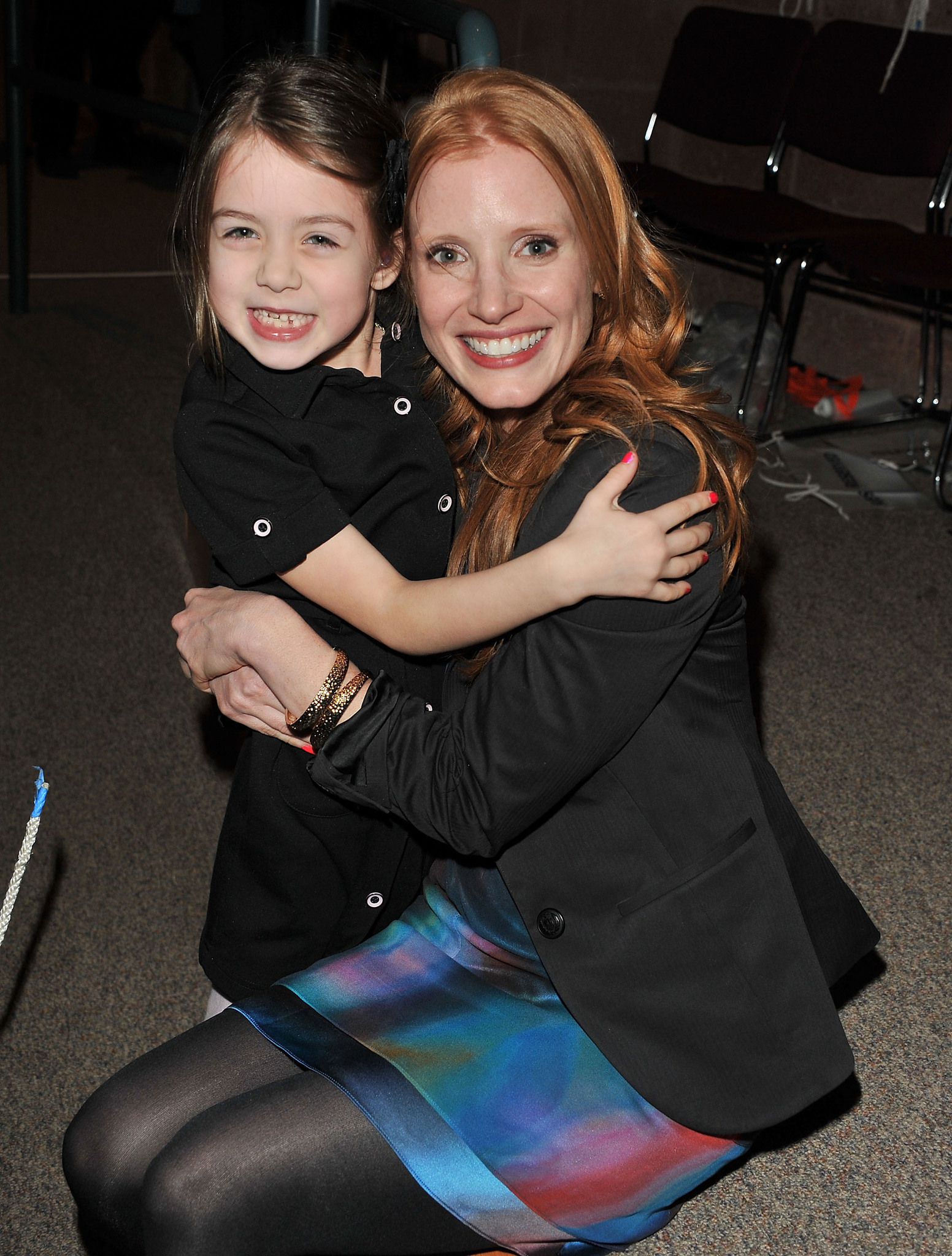 Jessica Chastain and Tova Stewart