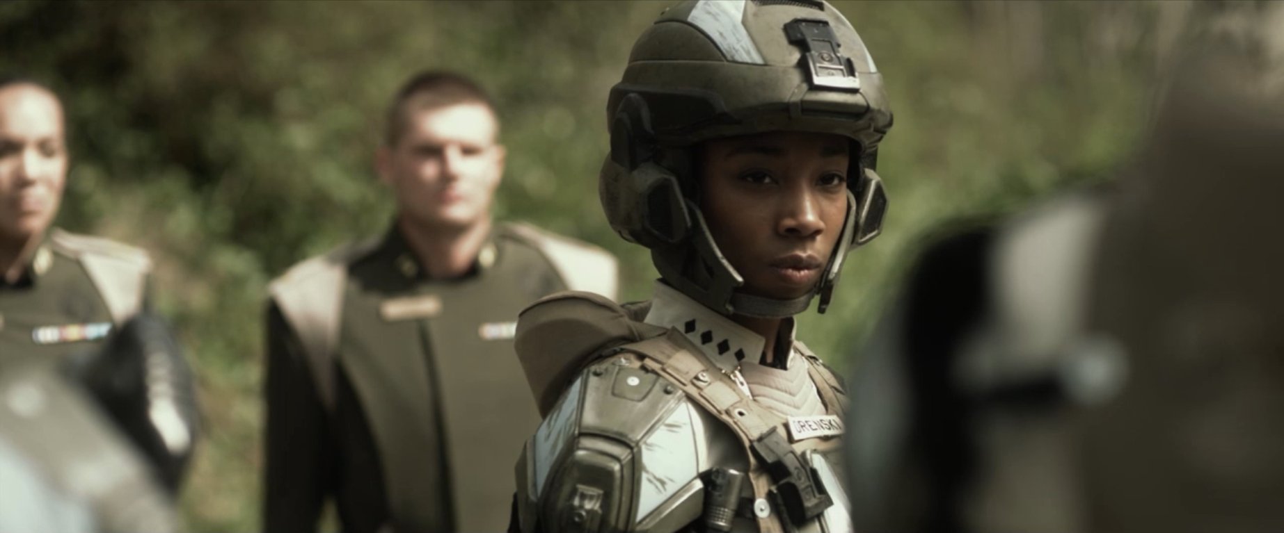 Enisha Brewster as April Orenski in Halo 4: Forward Unto Dawn