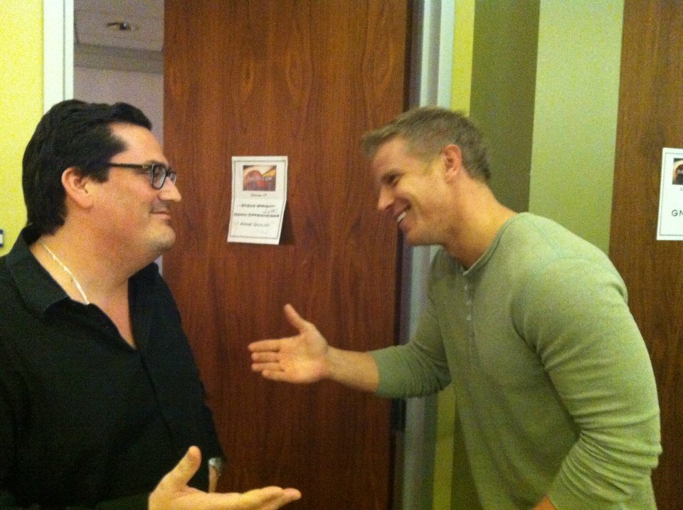 Steve Wright with Sean Lowe (The Bachelor, Season 17).