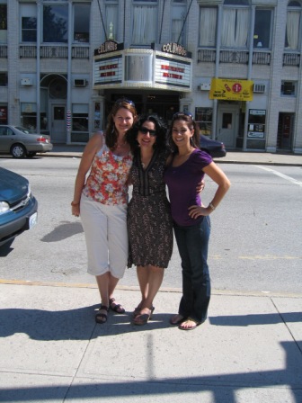 Stephanie Bell (L), Marya Mazor (C), and Marta McGonagle (R) at the Rhode Island International Film Festival