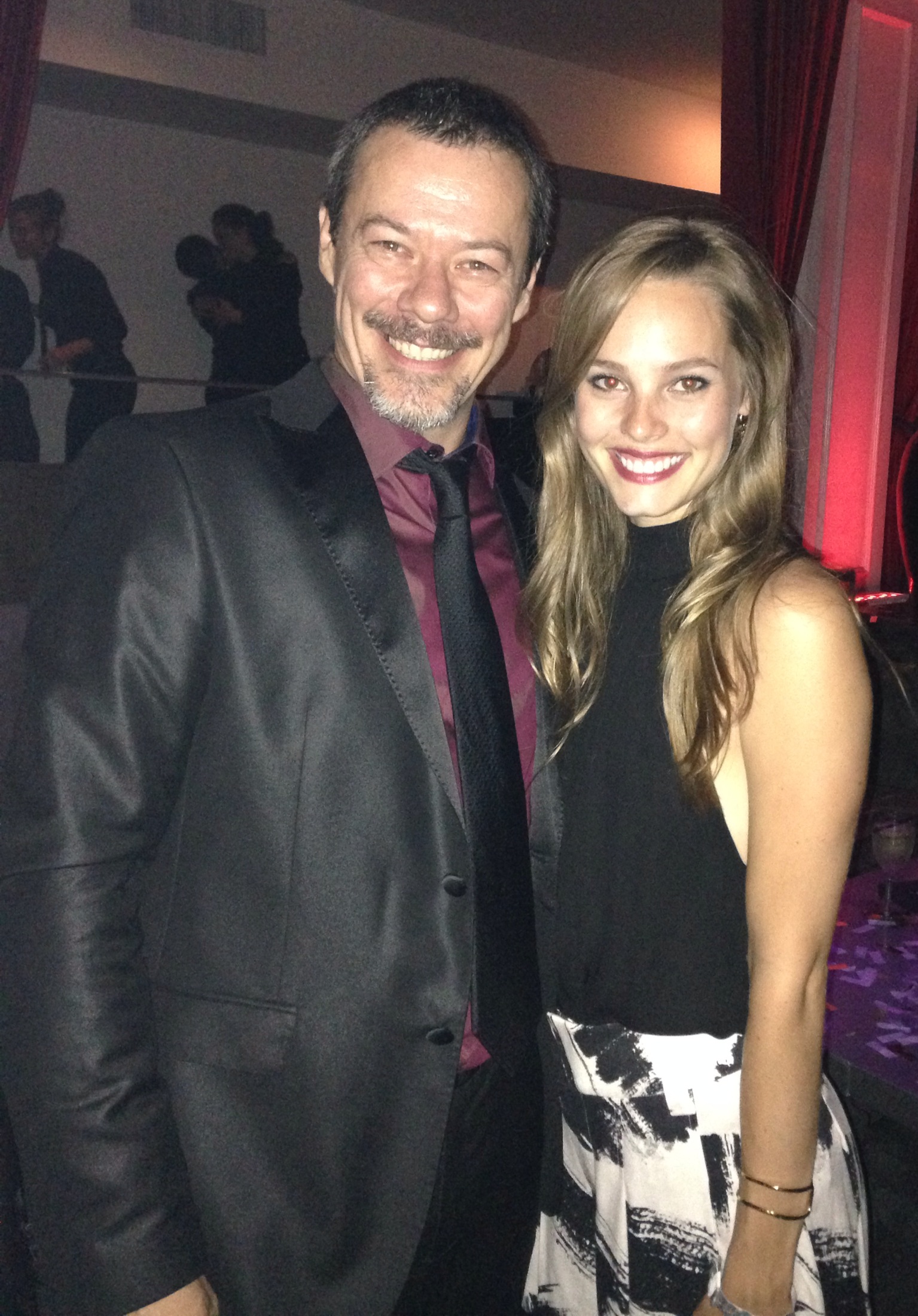 True Blood wrap party with With Bailey Noble.