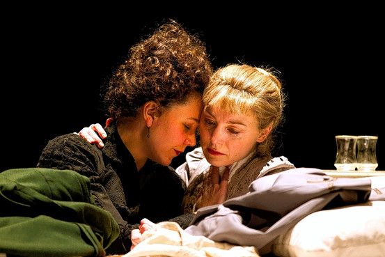 Maggie Gyllenhaal and Juliet Rylance in Classic Stage Company's production of 